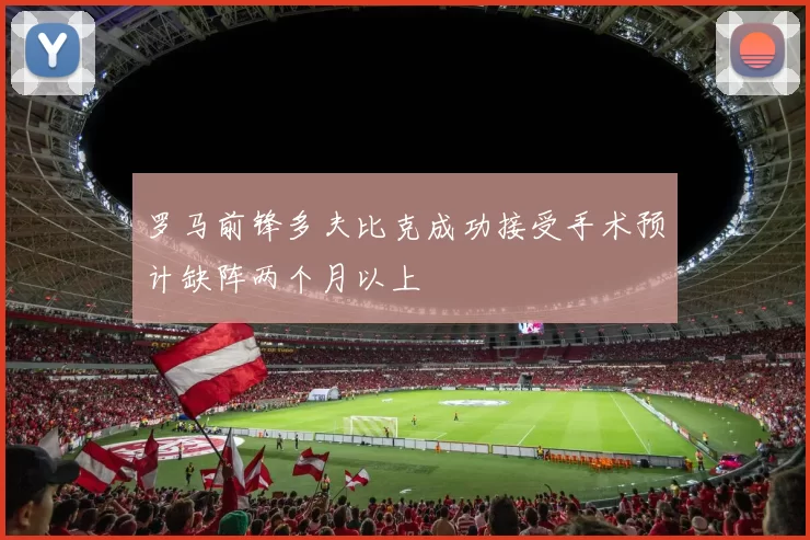 罗马前锋多夫比克成功接受手术预计缺阵两个月以上